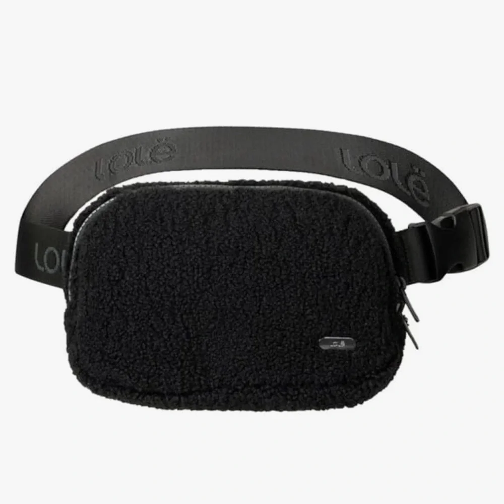 LOLË Convertible Fleece Belt Bag, Cross Body Design, Unisex, Black NWT AUTHENTIC - Picture 8 of 8